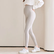 Thin Maternity Sharkskin Leggings with Belly Support