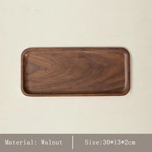 HeMu Walnut Beech Whole Wooden Japanese Dining Tray