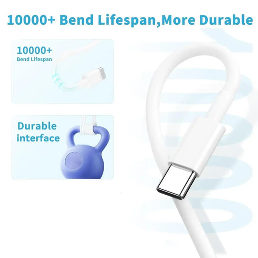 [5-Pack] 60W USB-C to USB-C Fast Charging Cable Set