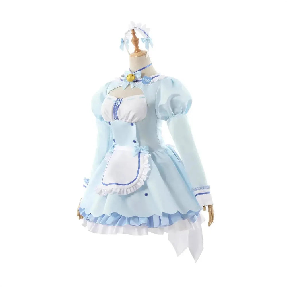Nekopara Chocola & Vanilla Cat Girl Maid Lolita Cosplay Costume