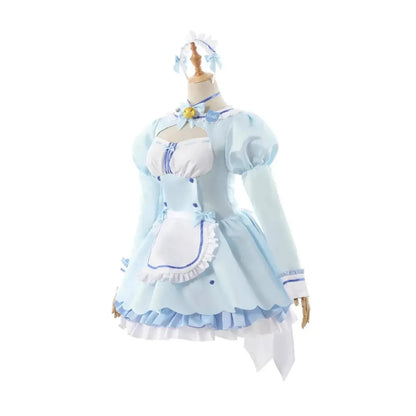 Nekopara Chocola & Vanilla Cat Girl Maid Lolita Cosplay Costume