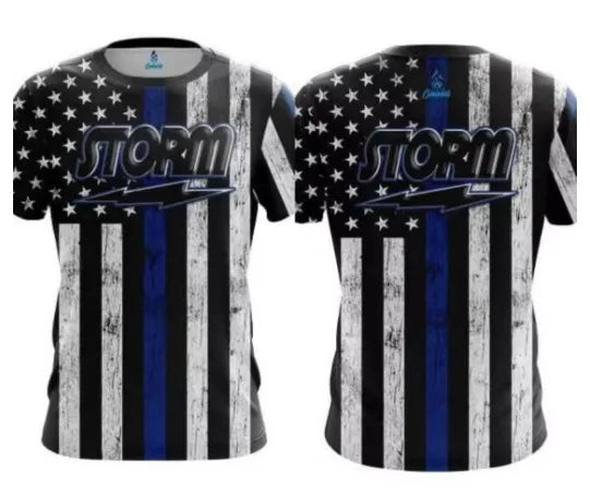 Storm Marble Fluid Graphic Performance Bowling Jersey