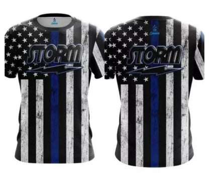 Storm Marble Fluid Graphic Performance Bowling Jersey
