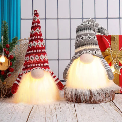 20/30cm LED Faceless Elf/Gnome with Lights Christmas Decoration