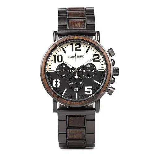 BOBO BIRD Wooden Quartz Wristwatch