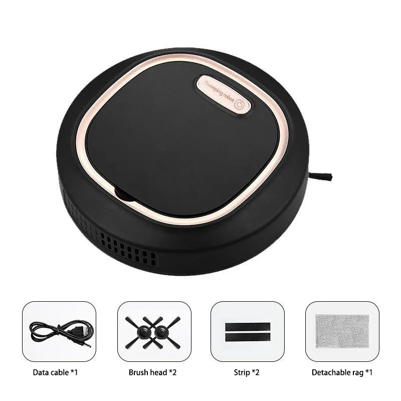 3-in-1 Smart Touch-Activated Robot Vacuum & Wet/Dry Mop