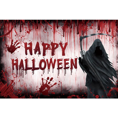 Scary Bloody Halloween Backdrop for Horror Photo Studio Props