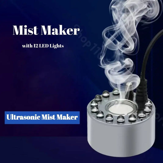 Halloween Ultrasonic Mist Maker Fogger with LED Pumpkin Light