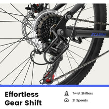 Ecarpat Full Front Suspension Mountain Bike with 21 Speed Steel Frame and Dual Disc Brakes