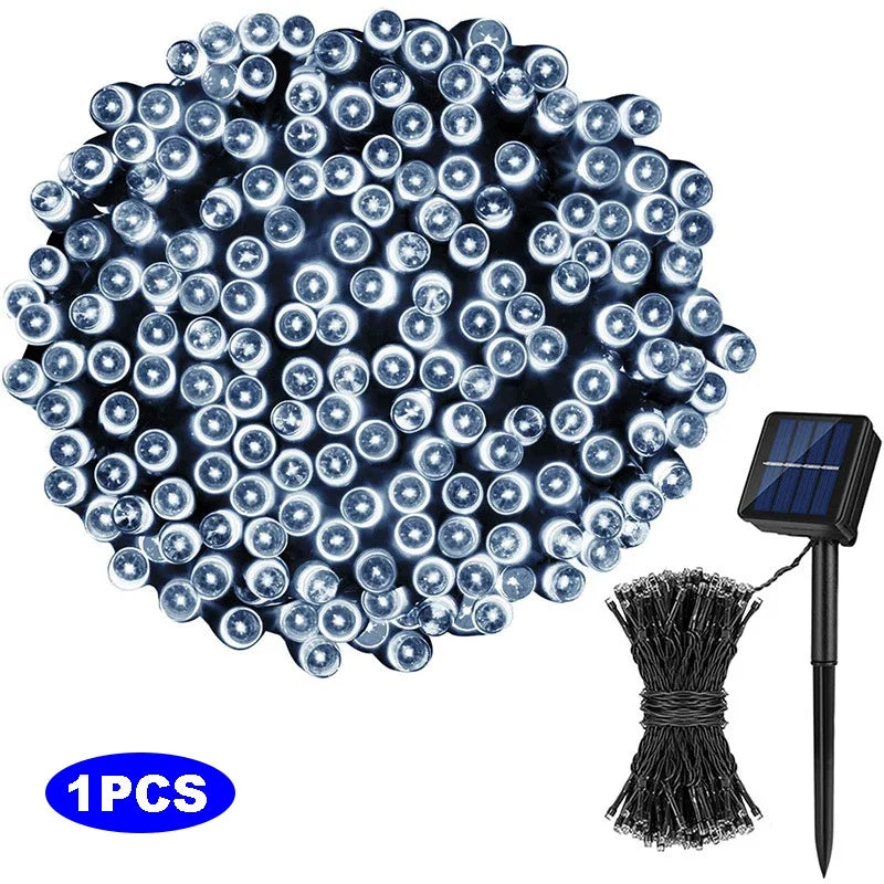 Outdoor Solar String Lights (100 LED / 8 Lighting Modes)