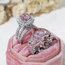 Gorgeous 2Pcs Set Brilliant Zirconia Rings