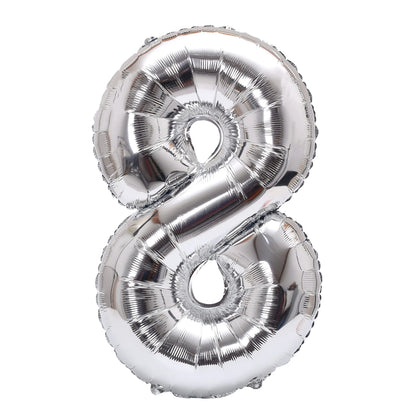 32inch Rainbow Gradient Number Foil Balloons