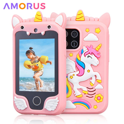 AMORUS Kids Smart Phone Toy with Dual Camera & MP3 Player