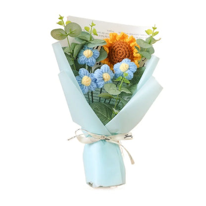 Handmade Artificial Crochet Bouquet