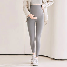 Thin Maternity Sharkskin Leggings with Belly Support