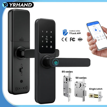 Bluetooth TTLock App Fingerprint Touch Screen Smart Lock