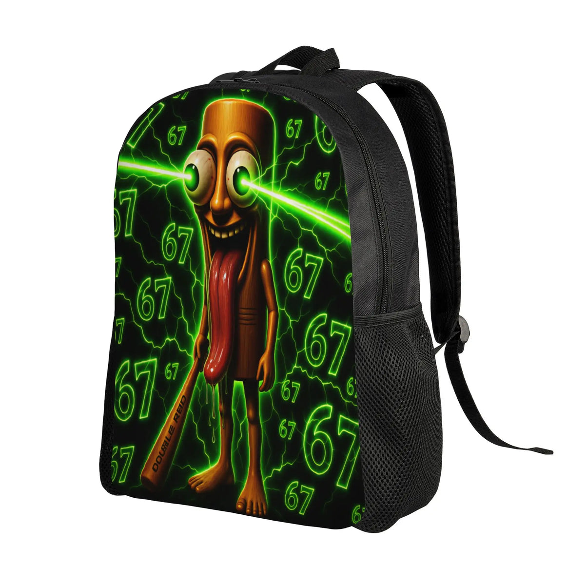 Tung Tung Tung Sahur Meme Backpack - Lightweight Novelty High School & Travel Rucksack