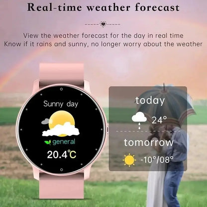 LIGE Waterproof Bluetooth Call Smartwatch for Men & Women