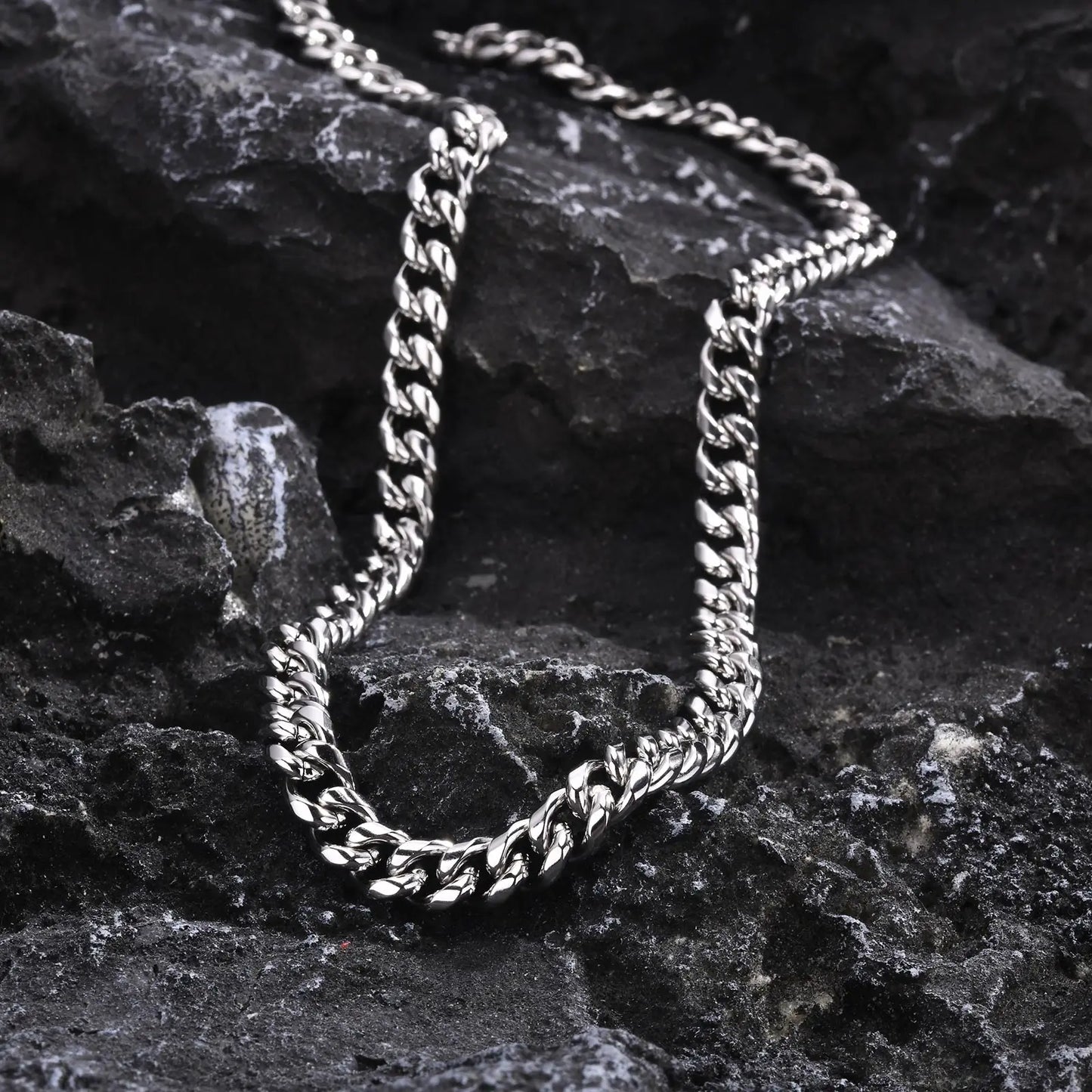 Vnox Steel Cuban Chain Necklace