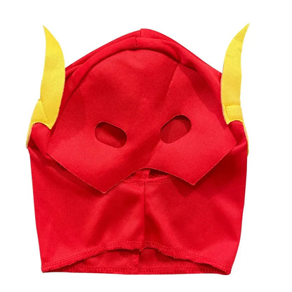 Kids' & Adults' The Flash Superhero Cosplay Costume – Muscle Chest Jumpsuit & Mask Set