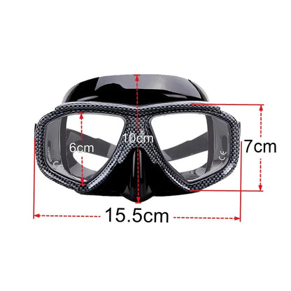 Myopia Diving Mask Snorkel Set with Anti Fog Spray
