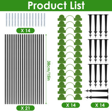 Greenhouse Hoops Folding Fiber Rod Set