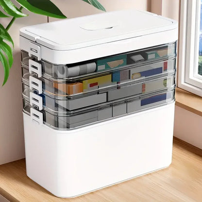 Multi-Layer Waterproof Pill & Medicine Organizer Storage Box