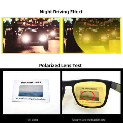VIVIBEE Night Vision Yellow Polarized UV400 Anti Glare Eyepieces