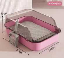 Semi-enclosed Splashproof Cat Litter Box