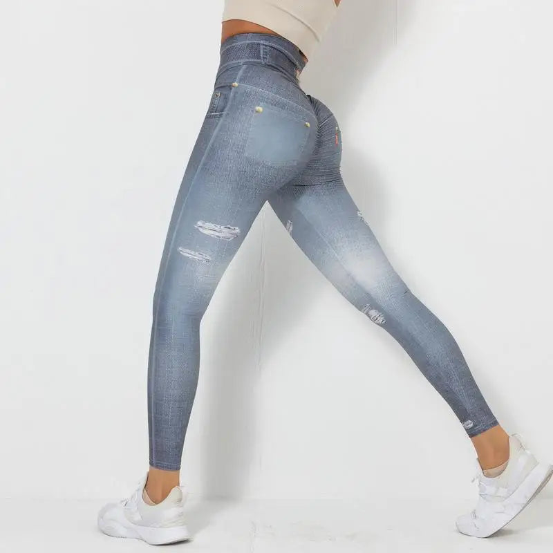Rooftrellen Women's High-Waist Seamless Jeggings