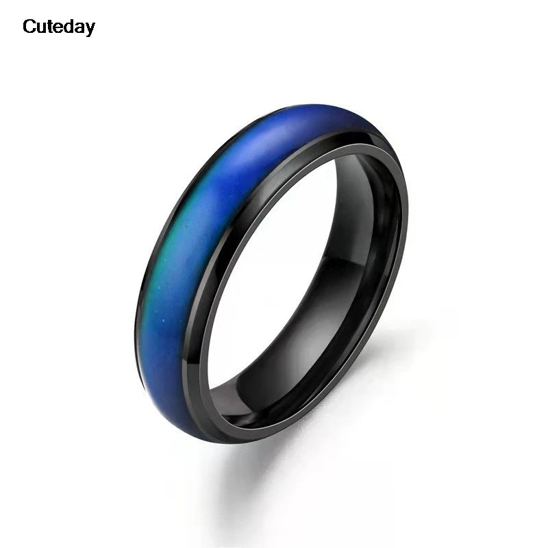 Stainless Steel Color Changing Mood Ring
