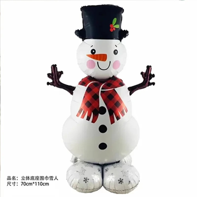 3PCS Christmas Inflatable Toy Balloon Soldier Snowman