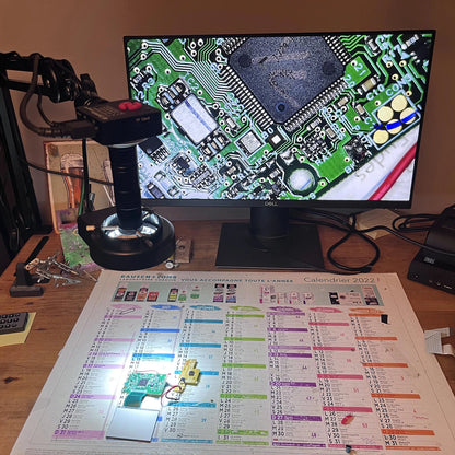 YIZHAN 48MP 4K Electronics Soldering Microscope with 1-150X Lens & HDMI/USB Camera