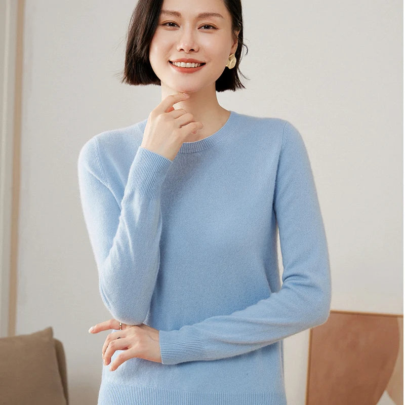 Pure Cashmere Knitted Pullover
