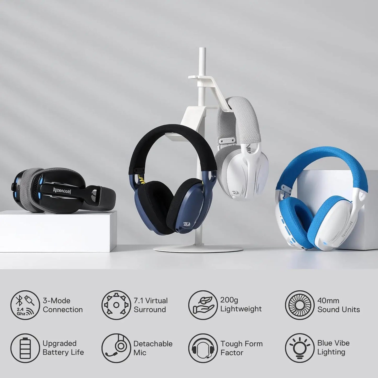Redragon H878 Tri-Mode Wireless Gaming Headset