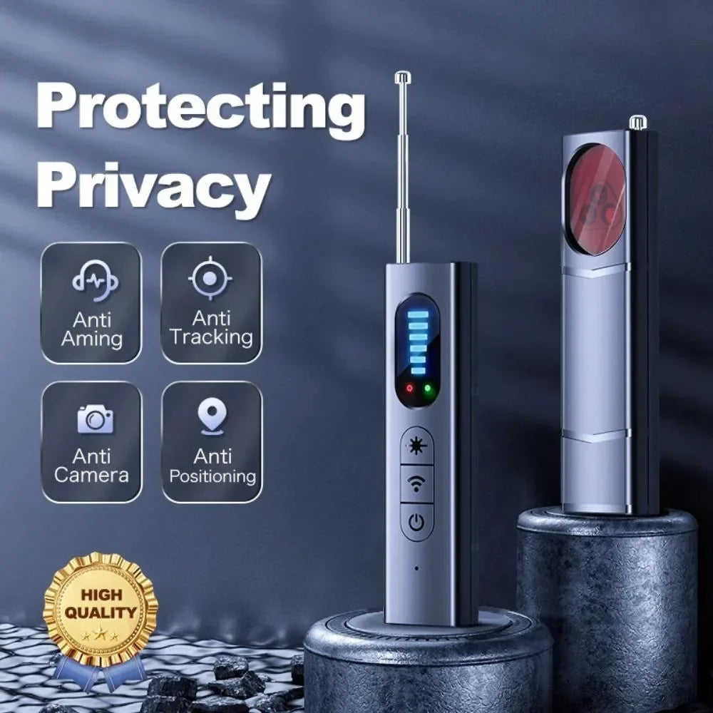 Anti-Spy Hidden Camera & Bug Detector – Portable RF Signal Scanner & Infrared GPS Tracker Finder