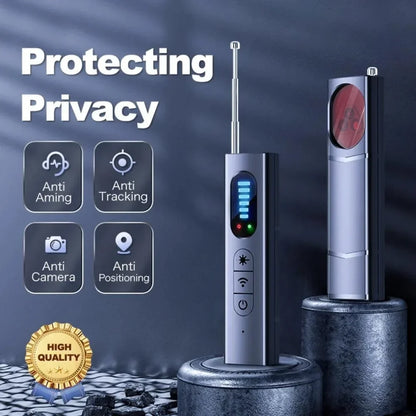 Anti-Spy Hidden Camera & Bug Detector – Portable RF Signal Scanner & Infrared GPS Tracker Finder