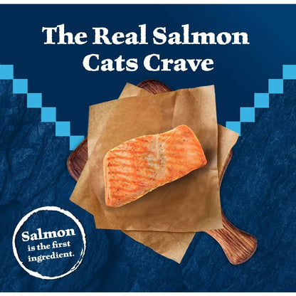 Blue Buffalo Wilderness High Protein Adult Cat Food - Salmon (9.5 lb Bag)
