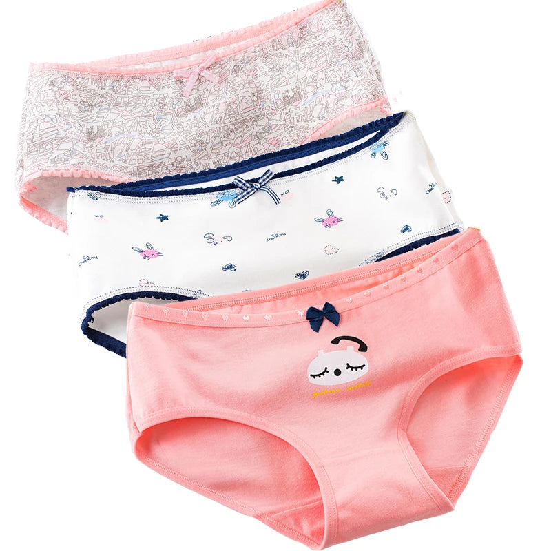 3Pcs Cotton Seamless Panties