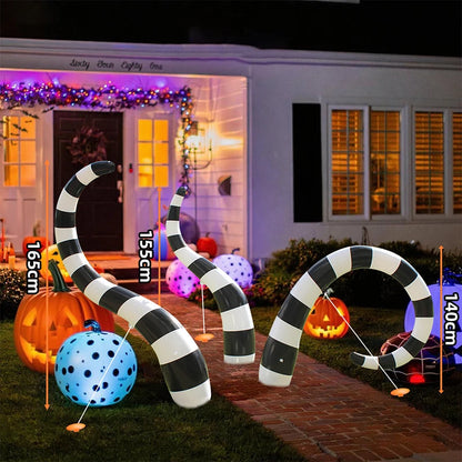 Giant Inflatable Halloween Sandworm Decor
