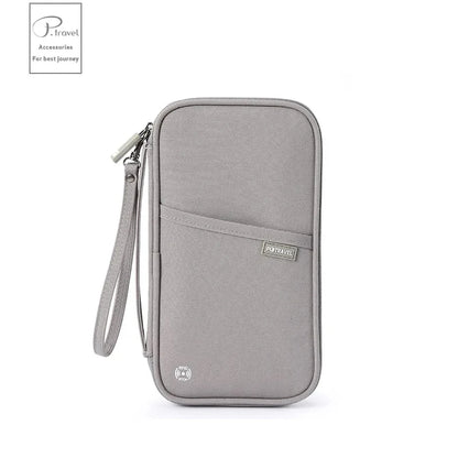 RFID Blocking Family Travel Passport Wallet – Crossbody Document & Ticket Organizer Bag
