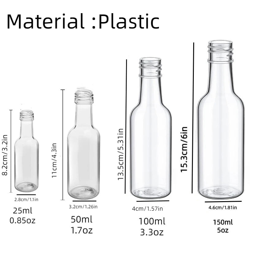30pcs Empty Mini Liquor Bottles
