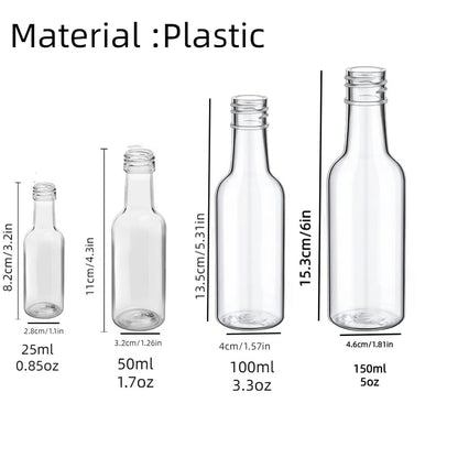 30pcs Empty Mini Liquor Bottles