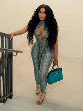 Stunning Snake Print Jumpsuit