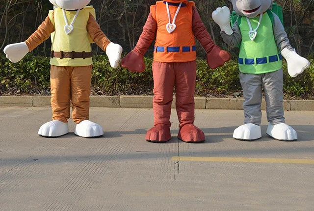 Adult Blue Dog Cartoon Mascot Costume – Full Body Party Outfit