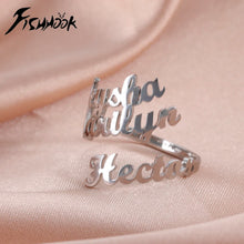 Double First Name Finger Ring