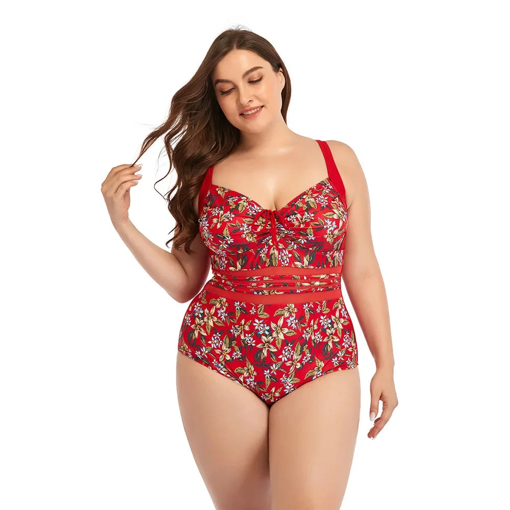 Stylish One Piece Printed Swimsuit
