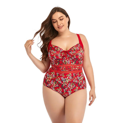 Stylish One Piece Printed Swimsuit