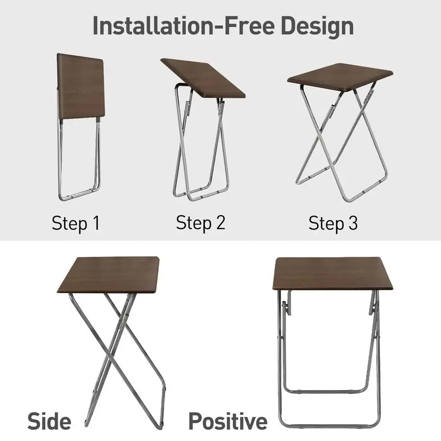 25" Portable Folding TV Tray Table