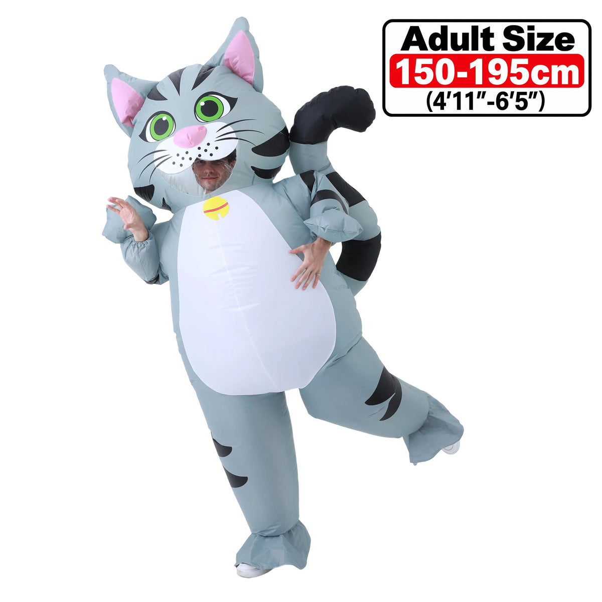 Funny Green Alien Inflatable Costume - Adult & Kids Blow Up Cosplay Outfit